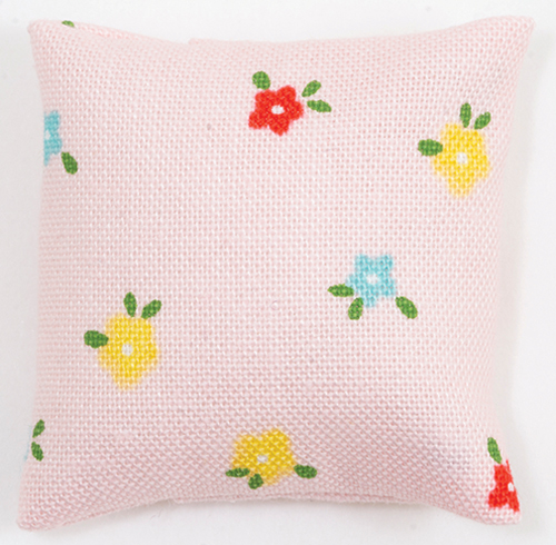 Pillow: Pink with Flowers